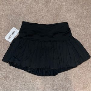 Black Gold Hinge Tennis Skirt